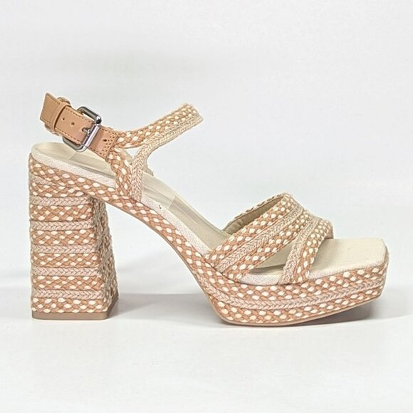 Dolvce Vita Amira Women's Natural Woven Platform Sandal Size 9 (MSRP $140) - Picture 2 of 10